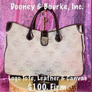 Dooney & Bourke Logo Purse
Tote Vark Brown Canvas
# 0L50C W8